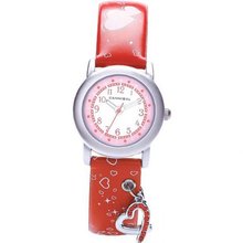 Cannibal Active Girls Red PU Strap Childrens Heart Charm CK224-06