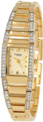 Caravelle by Bulova 45L95 Swarovski Crystal Accented Champagne Dial