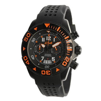Carbon 14 W1.2 Water 100M Chronograph Black and Orange Dial