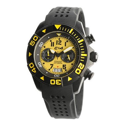 Carbon 14 W1.3 Water 100M Chronograph Yellow and Black Dial