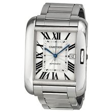 Cartier Tank Anglaise Silver Dial 18kt White Gold W5310025