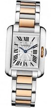 Cartier Tank Anglaise Small Rose Gold and Stainless Steel Ladies W5310036