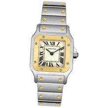 Cartier W20012C4 Santos 18K Gold and Stainless Steel