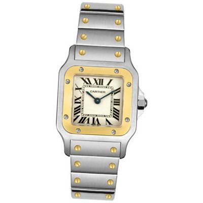 Cartier W20012C4 Santos 18K Gold and Stainless Steel