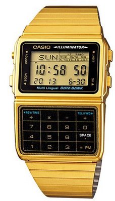 Casio #DBC611G-1D Gold Tone 25 Memory Calculator Databank