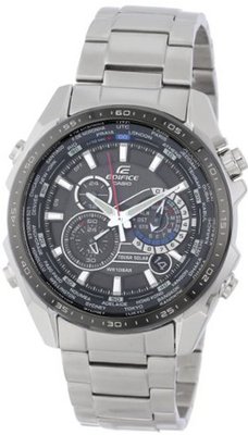 Casio EQS500DB-1A1 "Edifice" Tough Solar Stainless Steel Multi-Function