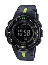 Casio PRW-3000-2CR Protrek Black Small Triple Sensor Multi-Function