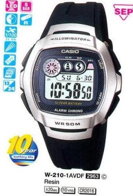 Casio W-210-1AVDF