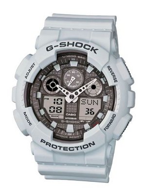 G-Shock GA-100 Ice Gray Classic Series Stylish - White / One Size