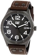 CAT WATCHES NI25135535 Camden Gunmetal Analog Dial and Brown Leather Strap