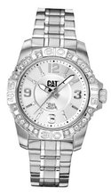 CAT Whistler Lady , Silver With Stones Dial and Stainless Steel Strap