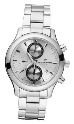 Catorex 138.1.8169.450/BM C'Chrono Tradition Automatic Chronograph Silver Dial Sub-Seconds Date Stainless Steel Bracelet
