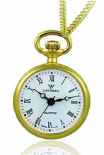 Catorex 675.6.12311.110 Les petites rayonnantes White Dial Second Hand Gold Plated Hand Painted Back Pendant