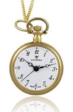Catorex 675.6.12376.121 Les petites rayonnantes White Dial Second Hand Gold Plated Hand Painted Back Pendant