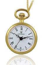 Catorex 675.6.12411.110 Les petites rayonnantes White Dial Second Hand Gold Plated Pendant