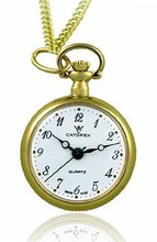 Catorex 675.6.12417.121 Les petites rayonnantes White Dial Second Hand Gold Plated Pendant