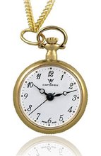 Catorex 675.6.12423.121 Les petites rayonnantes White Dial Second Hand Gold Plated Pendant