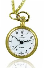 Catorex 675.6.12424.121 Les petites rayonnantes White Dial Second Hand Gold Plated Pendant