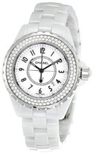 Chanel H0967 J12 Diamonds White Dial