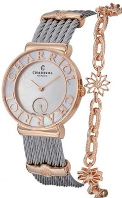 Charriol St-Tropez Flower Ladies Mother-of-Pearl Dial ST30PC.560.013