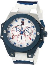 Chase-Durer 779.5LWW Conquest Sport Chronograph Blue Ion-Plated and White Rubber