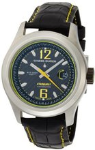 Chase-Durer 990.2BY-ALLI Starburst Automatic Yellow-Stitched Leather Strap