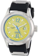 Chase-Durer 990.2YL-RUBB Starburst Automatic Yellow Carbon Fiber Dial