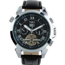 Luxery Black Army Military Auto Mechanical Day Date Wrist