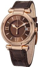 Chopard Imperiale Ladies Rose Gold Brown Leather Strap 384221-5009 LBR