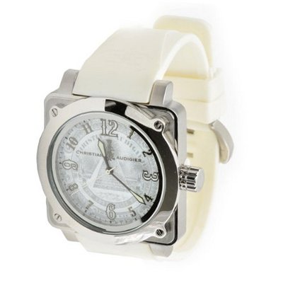 Christian Audigier Fortress Silver Dollar FOR-216 Silver Dial