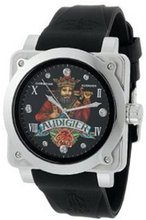Christian Audigier King Of Hearts Analogue Unisex Black Rubber FOR-202