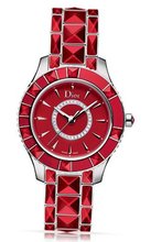 Christian Dior Christal Red Dial Red Ceramic Ladies CD143111M001
