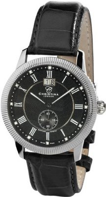 Christina Design London Stainless Steel Gents 12 Diamond Strap