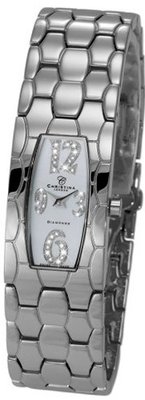 Christina Design London Stainless Steel Ladies 20 Diamond Cuff Bracelet