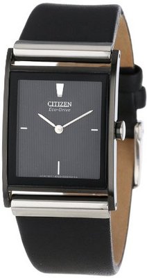 Citizen BL6005-01E Eco-Drive Black Ion-Plated Leather Strap