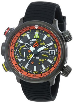 Citizen BN5035-02F Altichron Eco-Drive Titanium Black Rubber Strap