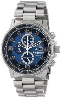 Citizen CA0500-51L Eco-Drive Titanium Nighthawk Chronograph