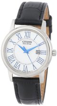 Citizen EW1568-04A Eco-Drive Black Leather Strap Casual