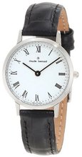 Claude Bernard 20059 3 BR Classic Ladies - Slim Line White Dial Roman Numeral Leather