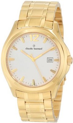 Claude Bernard 70156 37J AID Classic Gents Gold PVD and Silver Stainless Steel Date
