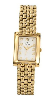Clyda CLV0007PAAX Analog Quartz Fashion with Cream Dial and Plated Bracelet