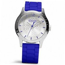 Coach Maddy Signature C Stainless Steel Dial Cobalt Silicon Band W6000
