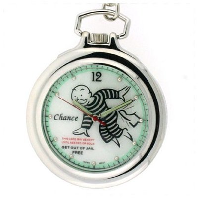 Colibri Monopoly Pocket w/ Chain "Just Visiting In Jail" Charm PMS120000 SALE