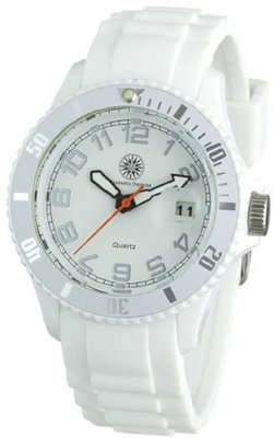 Constantin Durmont Quartz CD-MODL-QZ-RBWH-PCWH-WH with Rubber Strap