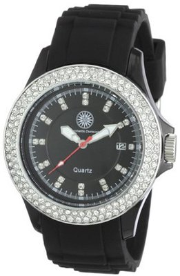 Constantin Durmont Quartz CD-VIVL-QZ-RBBK-PCSL-BK-C with Rubber Strap