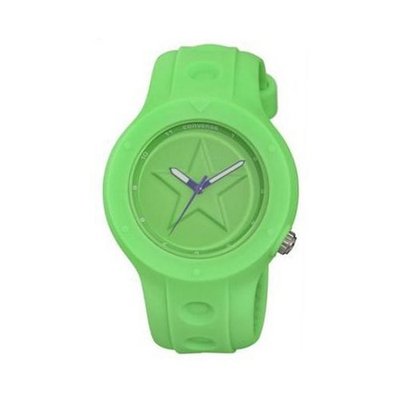 Converse VR001355 Rookie Classic Analog and Neon Green Silicone Strap