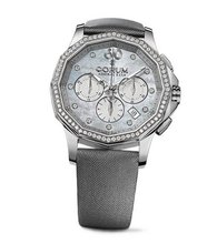 Corum Admiral's Cup Legend 132.101.47/F149 PK11 38mm Diamonds Automatic Stainless Steel Case Grey Satin Anti-Reflective Sapphire