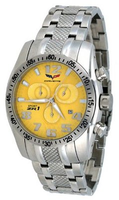 Corvette #CR288 Sport ZR1 Collection Yellow Dial Swiss Chronograph