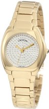 Croton CN207315INYL Czarina Paved White Diamond Dial Gold Tone Ion-Plated Stainless Steel
