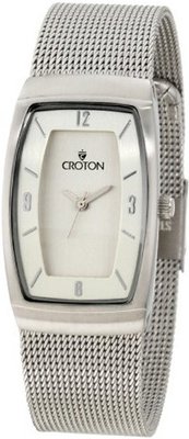 Croton CN207316SSSL Aristocrat Silver Dial Mesh Stainless Steel